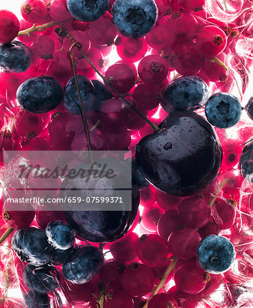 Cherries, blueberries and strawberries Cherries, blueberries and strawberries