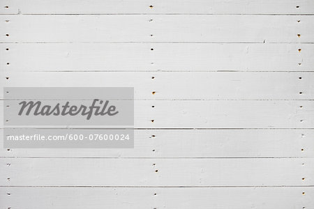 Close-up of white, painted wooden wall, Germany