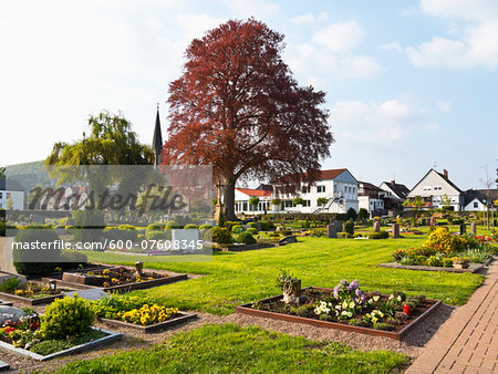 Evangelical cemetery, Beverungen, Hoexter District, North Rhine-Westphalia , Germany