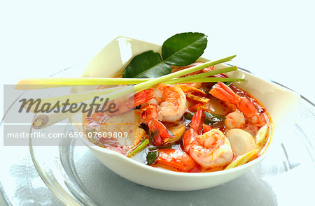 Prawn soup with lemongrass (Thailand)