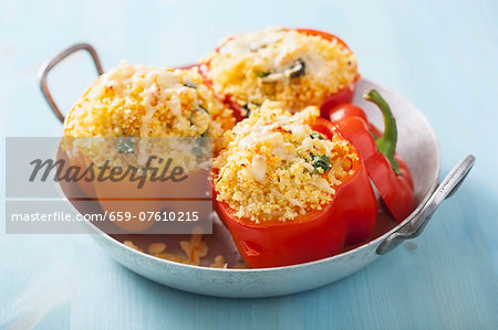 Pepper stuffed with couscous