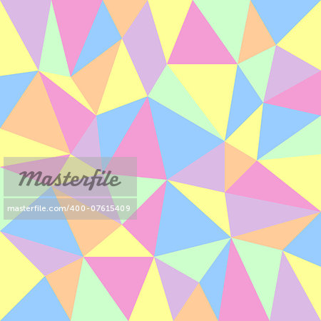 retro background with triangular pattern in pastel colors