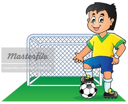 Soccer theme image 1 - eps10 vector illustration.