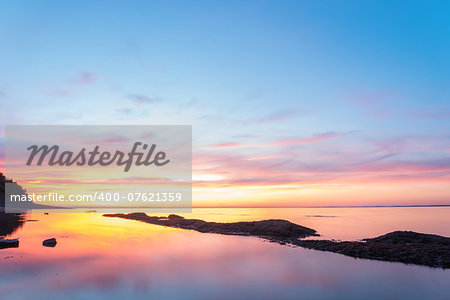 Beach at dawn (Blomidon Provincial Park, Nova Scotia, Canada)