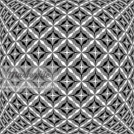 Design monochrome warped grid pattern. Abstract latticed textured background. Vector art