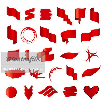 Biggest collection of vector red flags