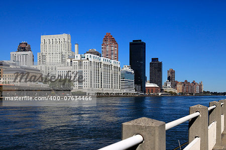 New York City - Manhattan. Near the bridge Queensboro in New York