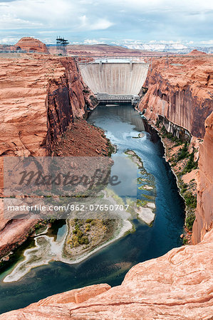 United States of America, Arizona, Page, Glen Canyon Dam