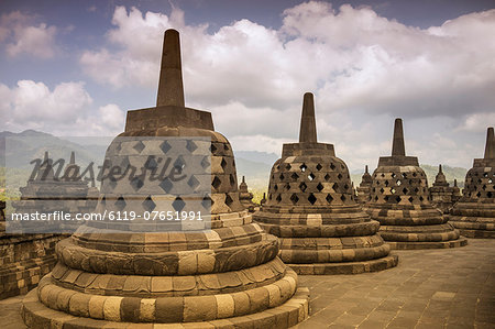 Borobudur Buddhist Temple, UNESCO World Heritage Site, Java, Indonesia, Southeast Asia, Asia