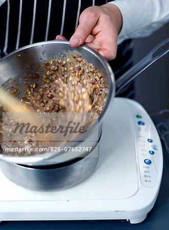 Energetically mixing the ingredients Energetically mixing the ingredients