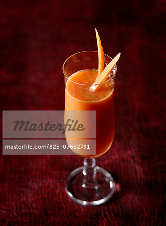 Carrot,melon and lemon juice