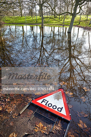 Floods in Hyde Park, London, England, United Kingdom, Europe