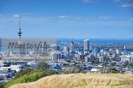 View of Auckland from Mount Eden, Auckland, North Island, New Zealand, Pacific View of Auckland from Mount Eden, Auckland, North Island, New Zealand, Pacific