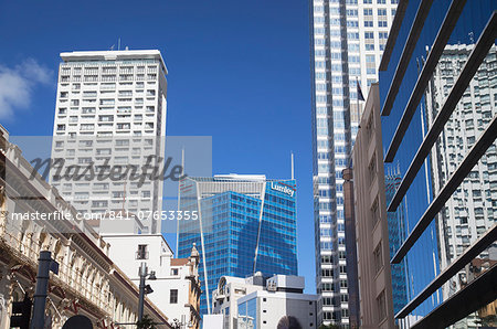 Skyscrapers in downtown Auckland, North Island, New Zealand, Pacific