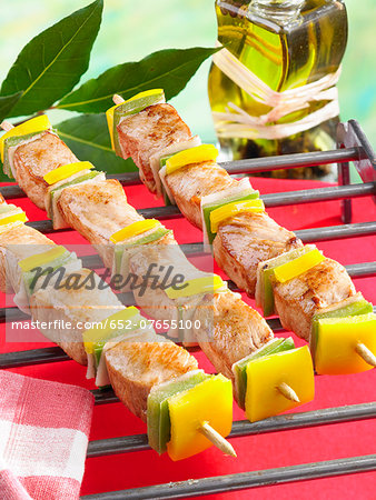 Pork brochettes