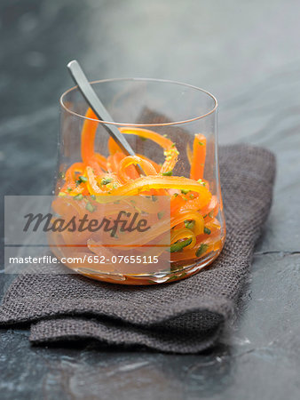 Grated carrots with pistachios Grated carrots with pistachios