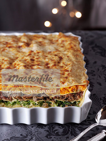 Three vegetable lasagnes Three vegetable lasagnes