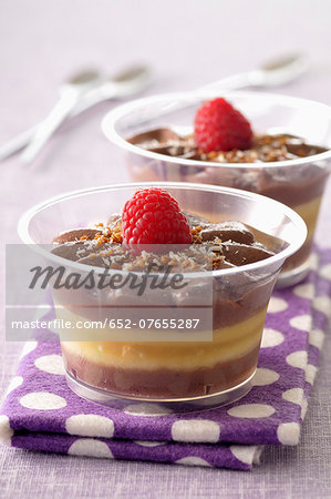 Chocolate and pear mousse