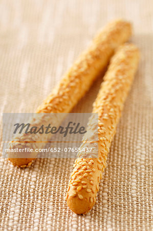 Sesame seed breadsticks