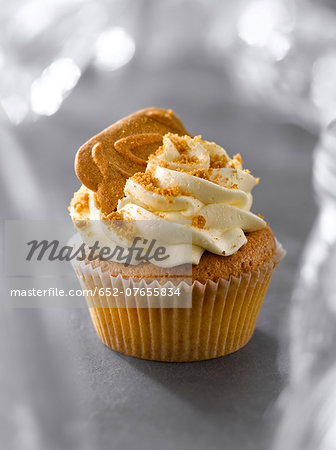 Spéculos and apricot cupcake