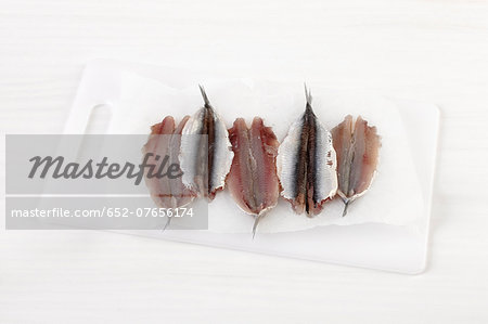 Raw anchovies