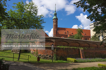 The st.Jacek Church (14-th century) in Slupsk, Poland.