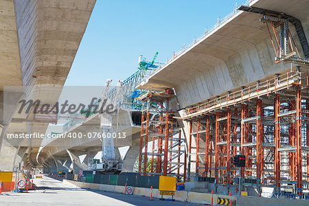 fragment  view  of the road under reconstruction