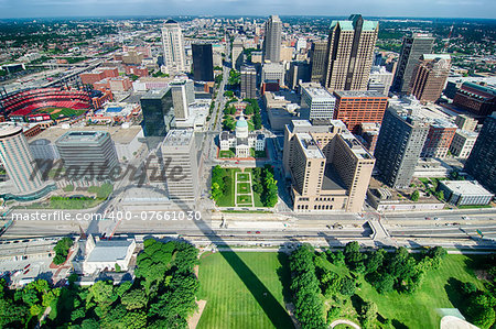 St Louis Missouri city skyline