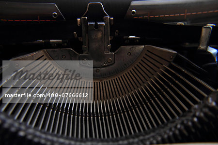 old typing machine as nice technology background