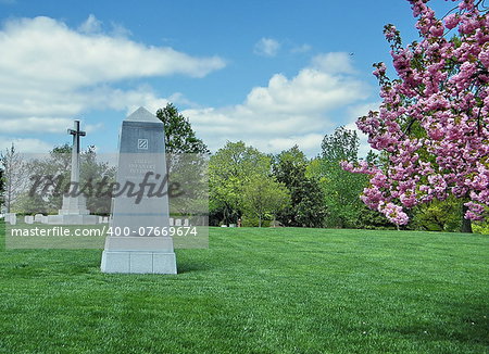 Third Infantry Division Memorial in Arlington National Cemetery, Arlington Virginia USA