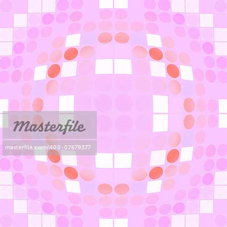 Abstract colorful distorted dotted, circular texture background.