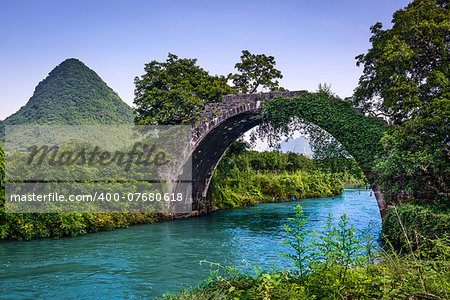 Dragon Bridge in Guilin, China.