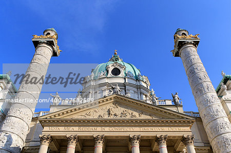 St. Charles's Church, Vienna. Austria