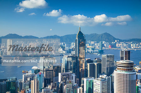 View of Wan Chai and Kowloon, Hong Kong View of Wan Chai and Kowloon, Hong Kong