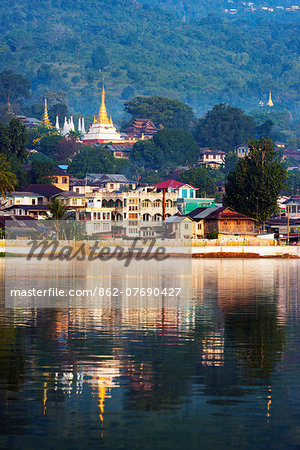 South East Asia, Myanmar, Pindaya, Pone Taloke Lake