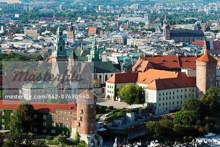 Europe, Poland, Malopolska, Krakow, Wawel Hill Castle and Cathedral, Unesco site