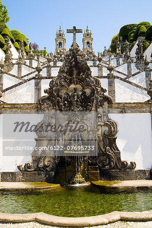 Fountain at Bom Jesus do Monte Sanctuary, Braga, Portugal