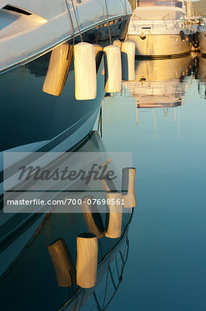 Close-up view of the boats, La Marina, Port of Ibiza, Eivissa, Ibiza, Balearic Islands, Spain, Mediterranean, Europe