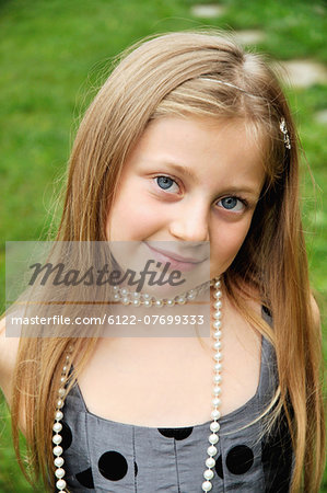 Close up of girl smiling