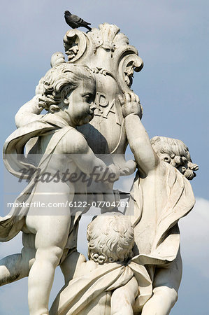 Close up of ornate statue