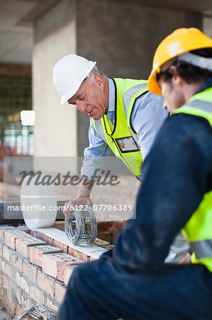 Construction worker on building site