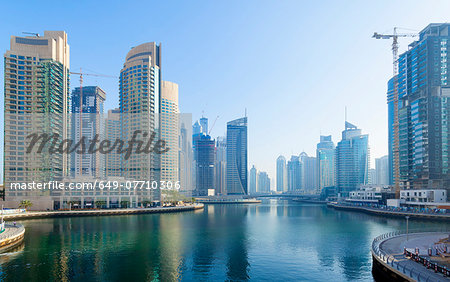 Dubai Marina at daytime, United Arab Emirates