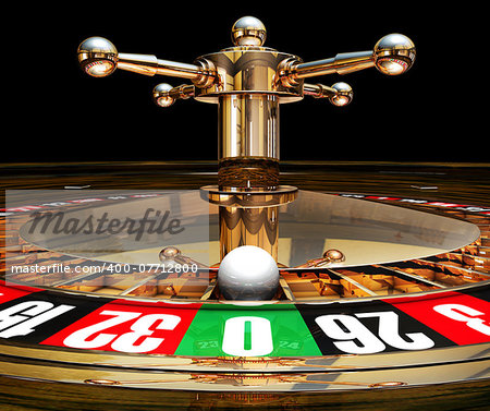 3D rendering of a roulette concept