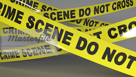 Crime scene tape. Do not Cross.