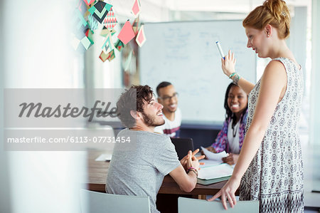 People working together in office