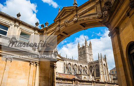 Bath Abbey, Bath, UNESCO World Heritage Site, Avon and Somerset, England, United Kingdom, Europe