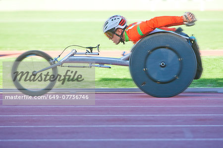 Athlete in para-athletic competition