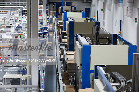 View of a paper packaging factory