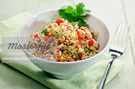 Tablouleh (bulgur salad with tomatoes, mint and parsley, Lebanon)