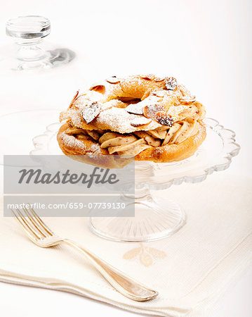 Paris Brest (choux pastry with hazelnut cream, France)